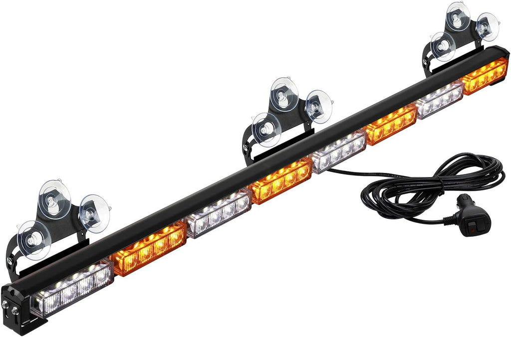36 32LED Traffic Advisor Light Bar Amber/White Pack of 2 F33566