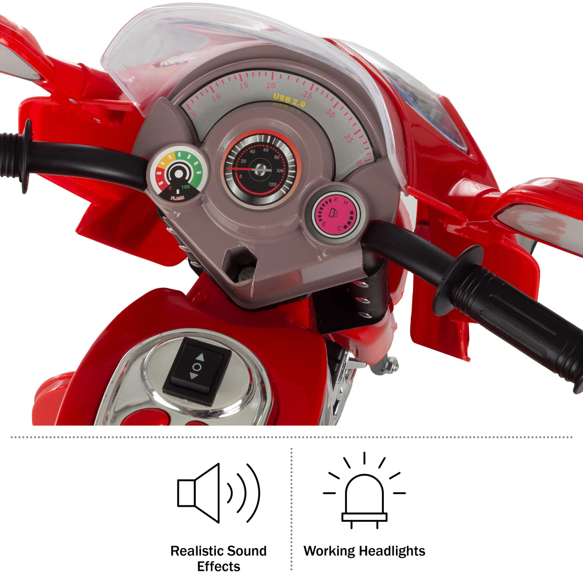 3 Wheel Battery Powered Ride on Motorcycle Trike K21750