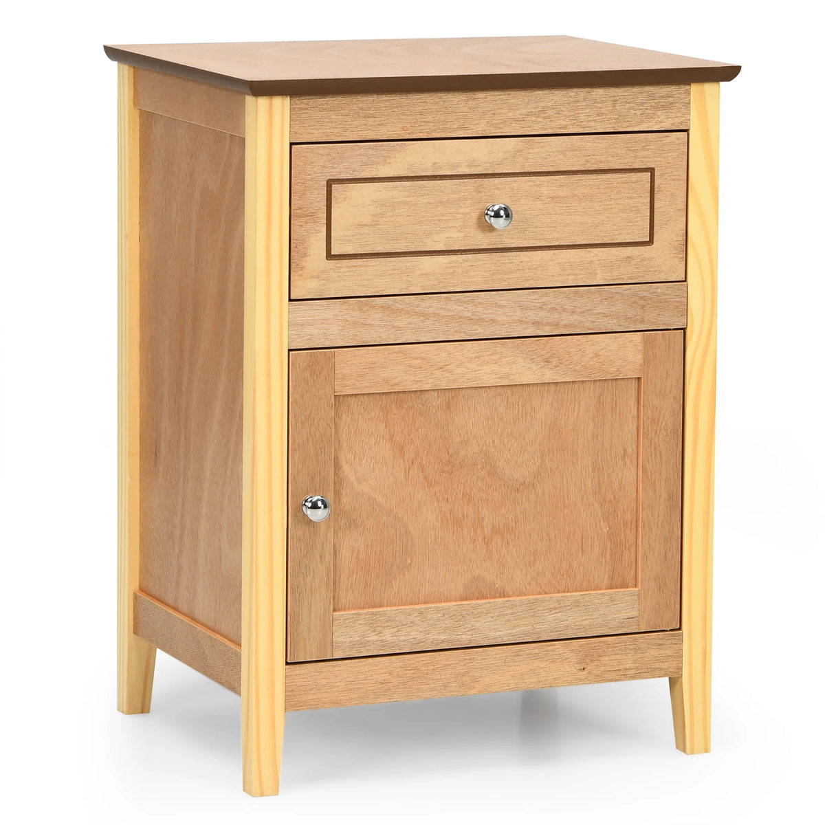 Natural Nightstand with Drawer G881518