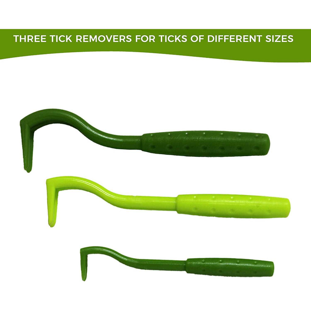 3 Pack Tick Remover Tools + Tick Identification Card C2081