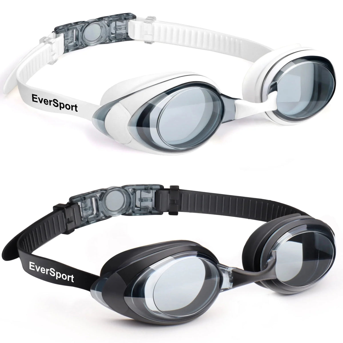 Adult Anti-Fog No Leak Swim Goggles with 3 Nose Pieces I777309