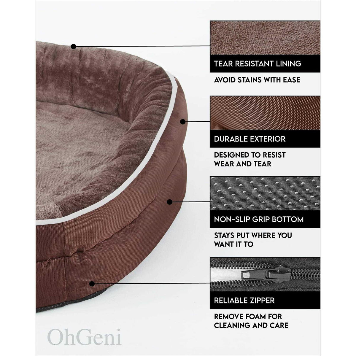 Oversized Orthopedic Dog Bed with Egg Foam Support F2102