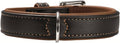 Black Cognac Leather Dog Collar S83224