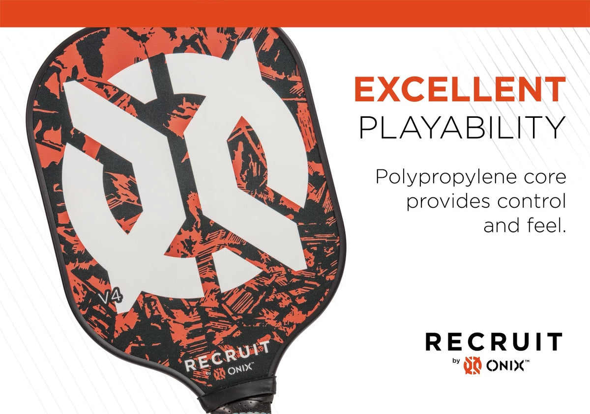 Orange Black Polypropylene Core Pickleball Paddle Y93370
