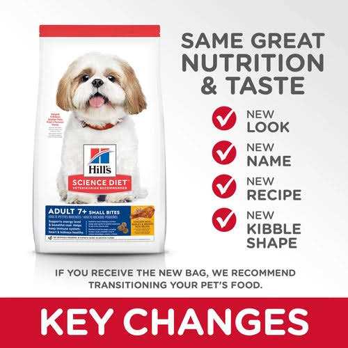 Adult 7+ Small Bites Chicken Meal Dry Dog Food P92153