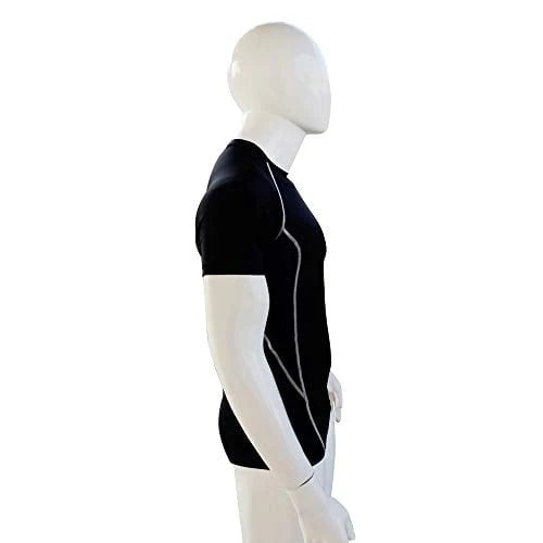 Men's Compression Shirt Full Sleeve Black Large D674986