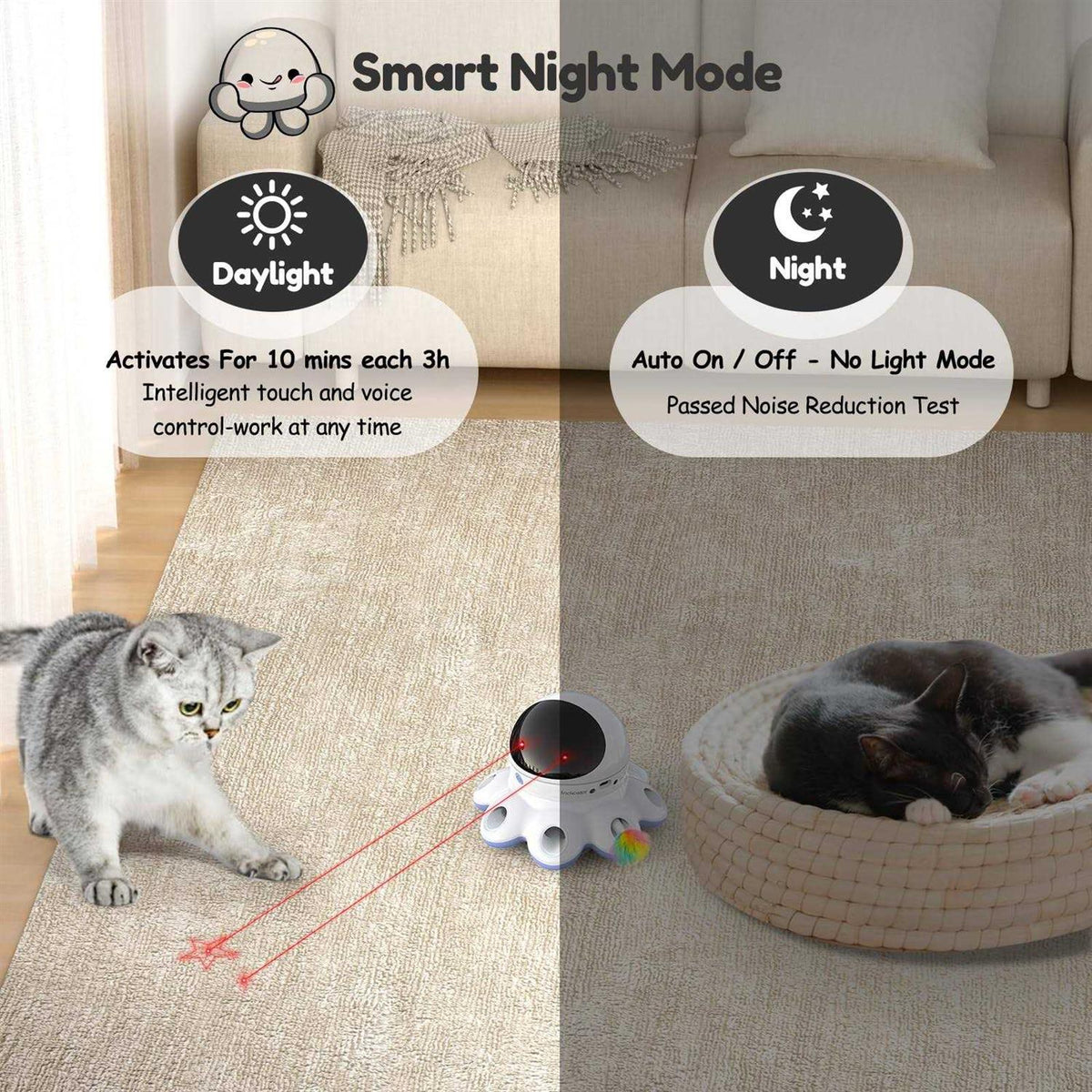 2-in-1 Interactive Cat Laser Toy G7125