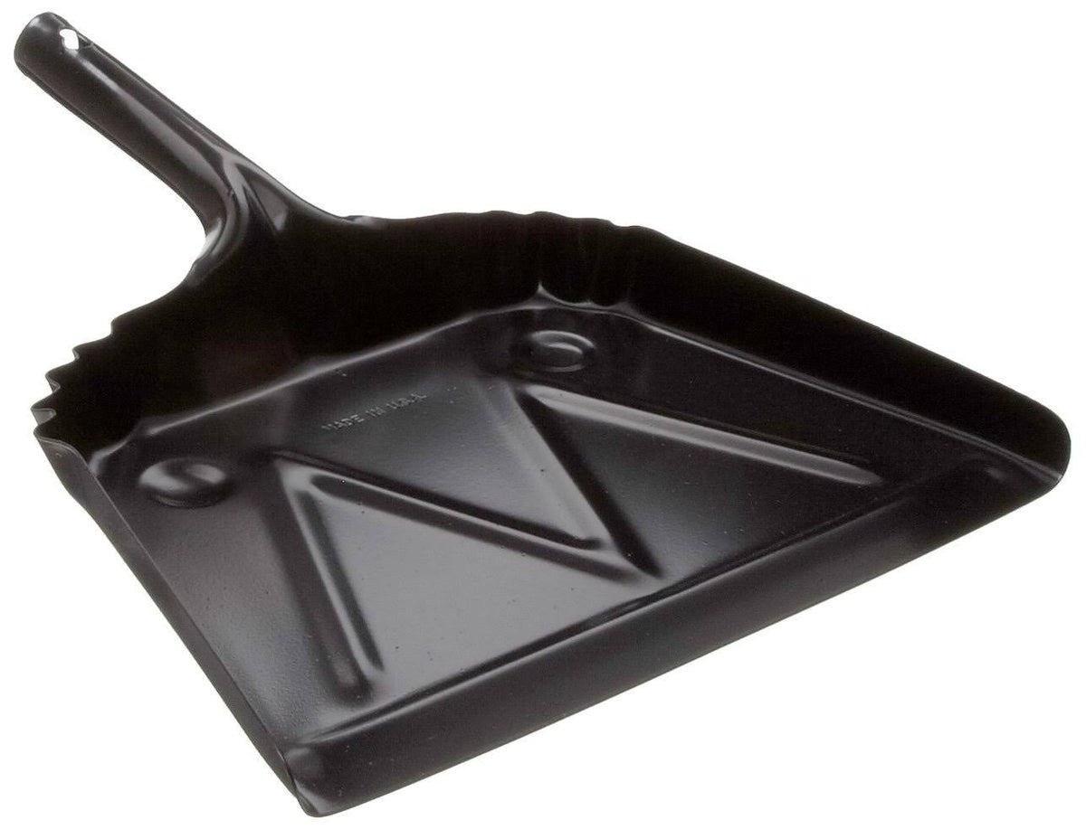 Black Metal Dust Pan 12" Width x 14" Height F9708