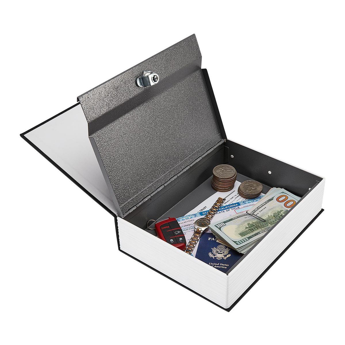 Large Steel Book Safe H219