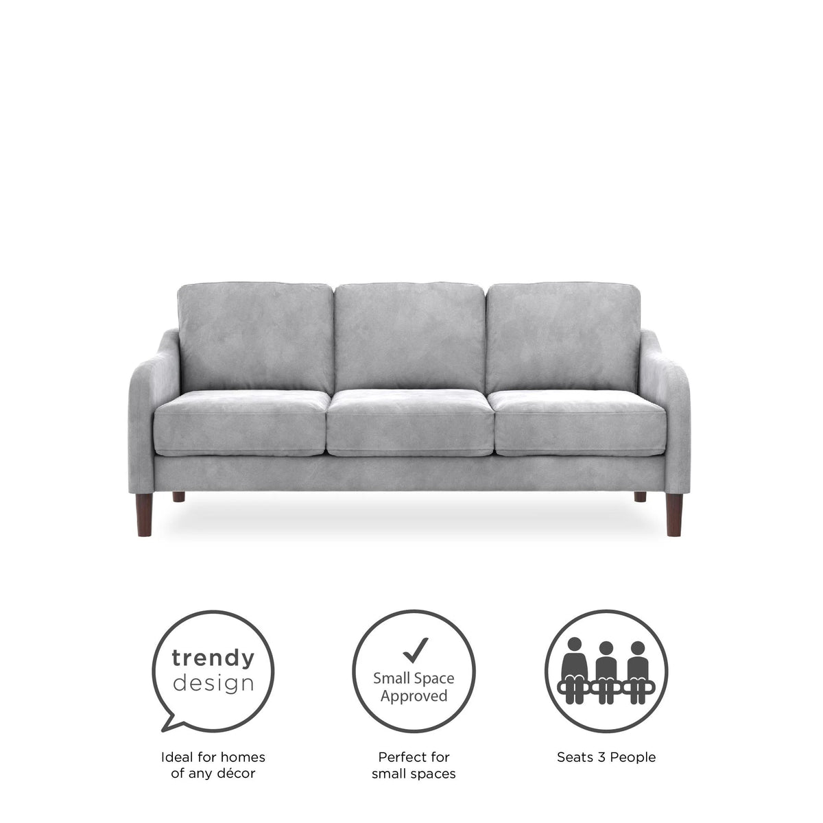 Green Velvet 3-Seater Sofa J5784