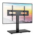 Height Adjustable Swivel Table Top TV Stand with Tempered Glass Base for 37-75 Inch TVs W808