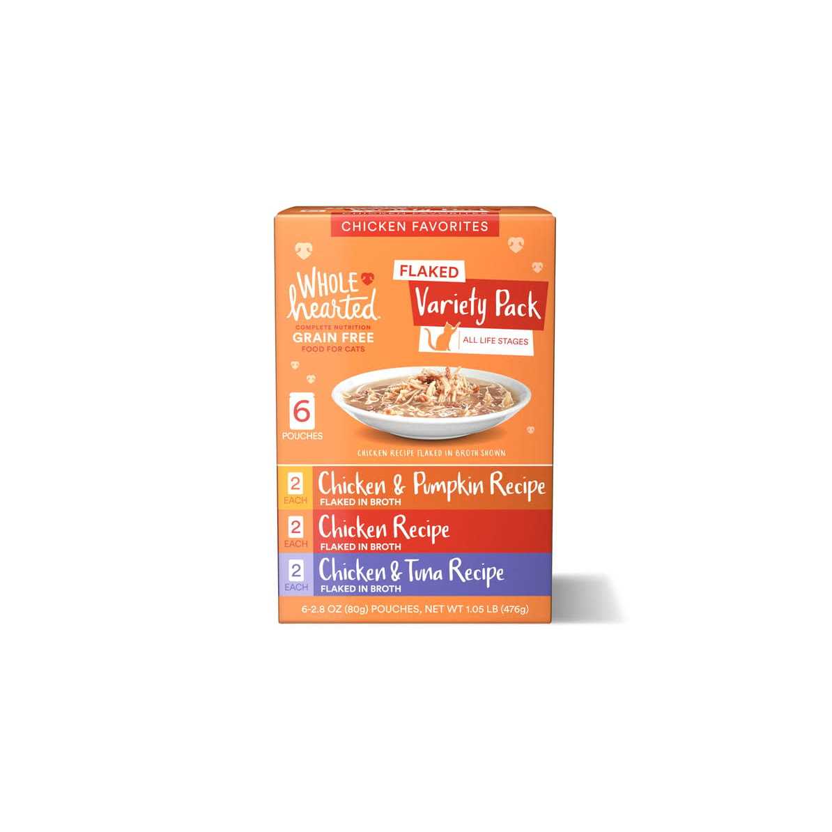 Grain Free Chicken Flaked Wet Cat Food Variety Pack J47152