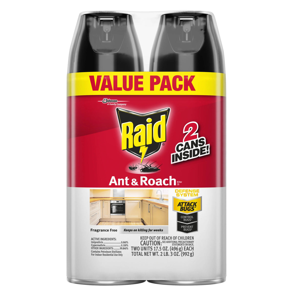 Fragrance-Free Ant & Roach Killer 17.5 fl oz 2 ct V630403