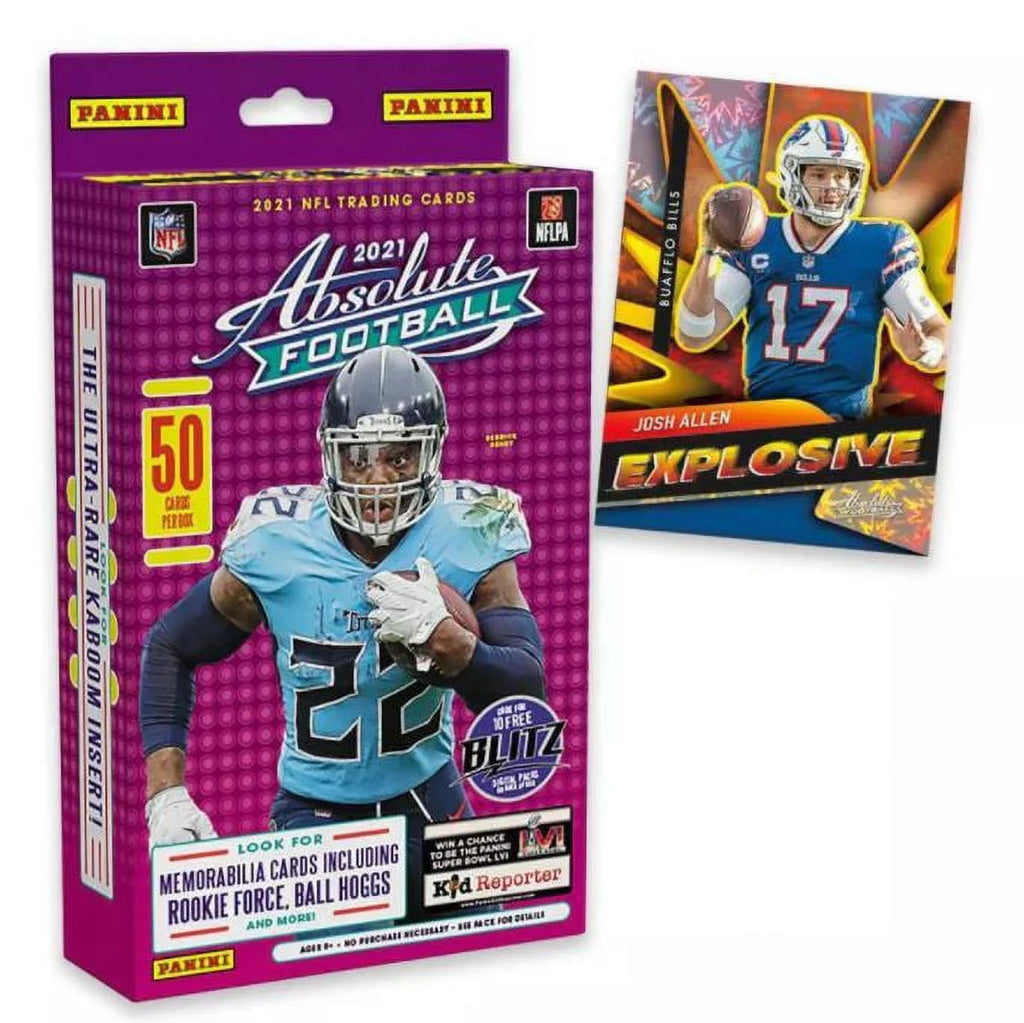 NFL Absolute Football Trading Card Hanger Box 50 Cards J100