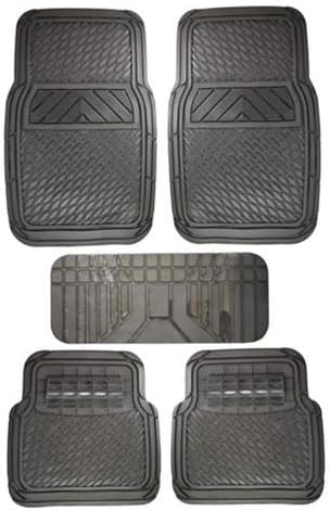 Black 5 Piece Rubber Floor Mats G775