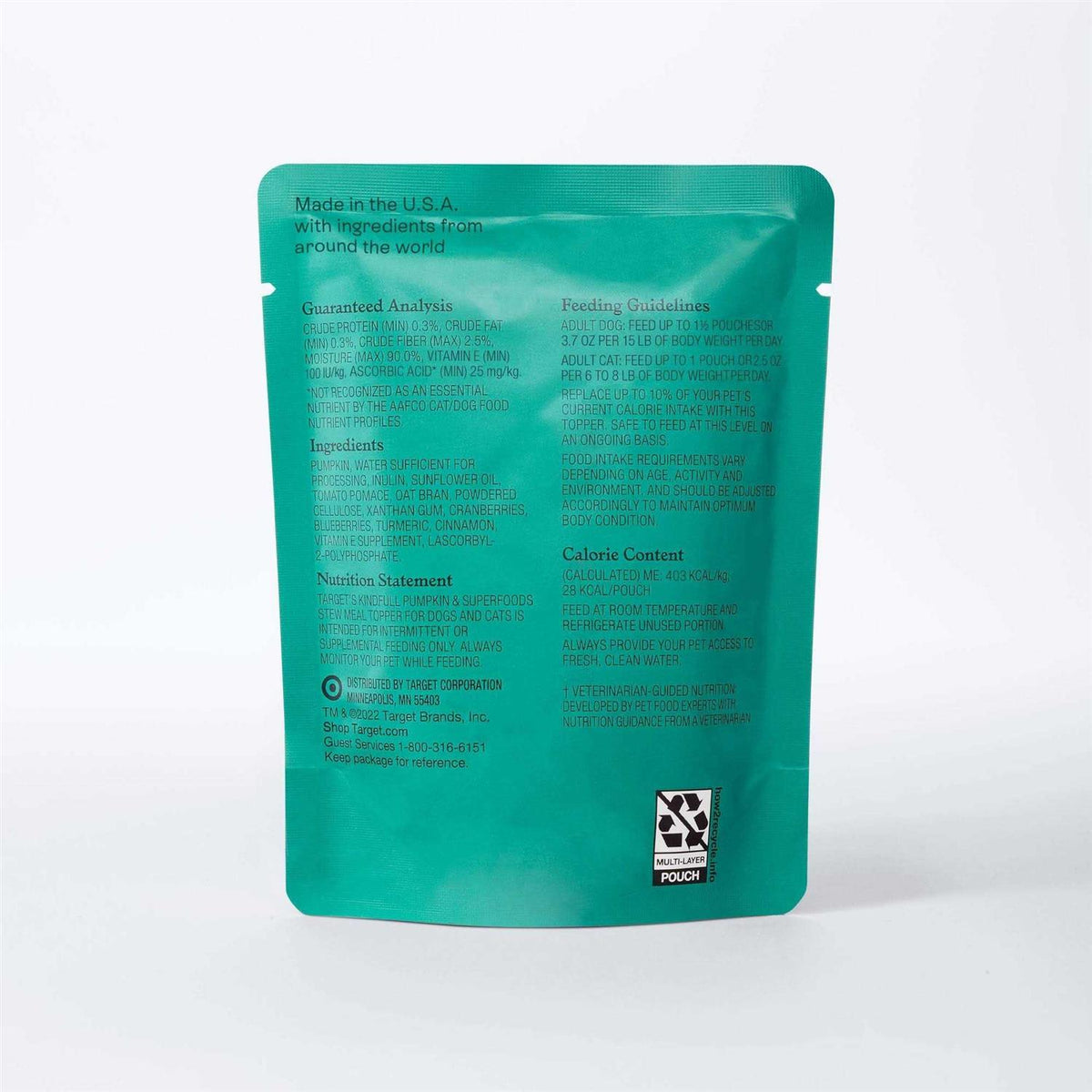 Pumpkin & Superfood Puree Dog Treat G51709