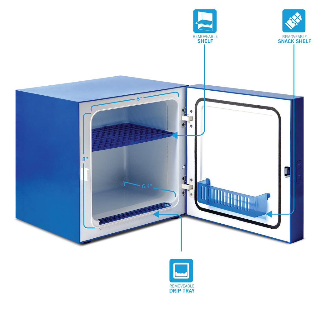 Blue Mini Fridge 6.7L Single Door 9 Can W808