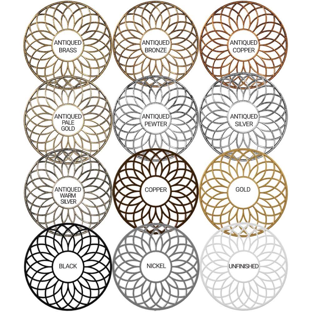 24x22OD x 8 3/4x22ID PVC Pierced Ceiling Medallion X34217