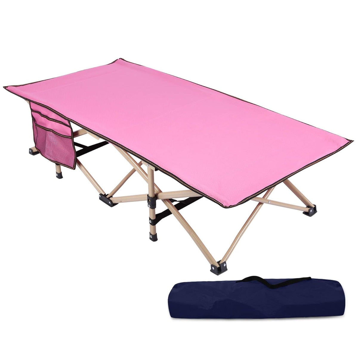 Kids Portable Folding Cot Bed, Blue 53x26 J5568