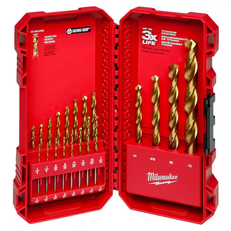 Titanium Drill Bit Set 20-Piece V80631