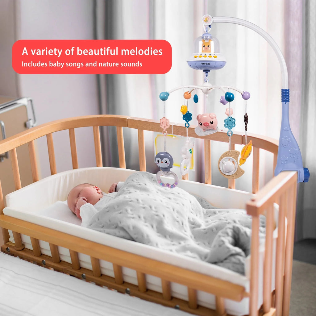 Baby Crib Mobile with Music Lights and Remote Control X90179