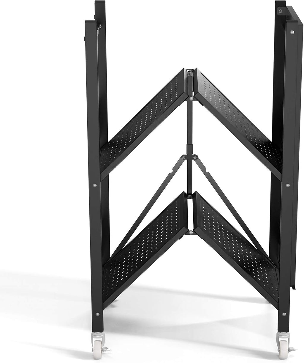 3 Shelf Steel Shelving Unit with Wheels N77968