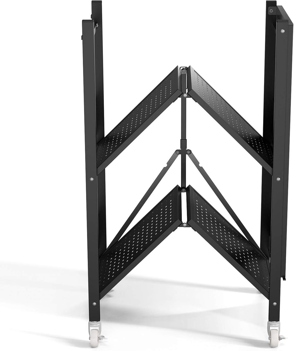 3 Shelf Steel Shelving Unit with Wheels N77968