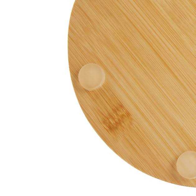 Slanted Non-Skid Elevated Bamboo Melamine Bowl with Stand I807
