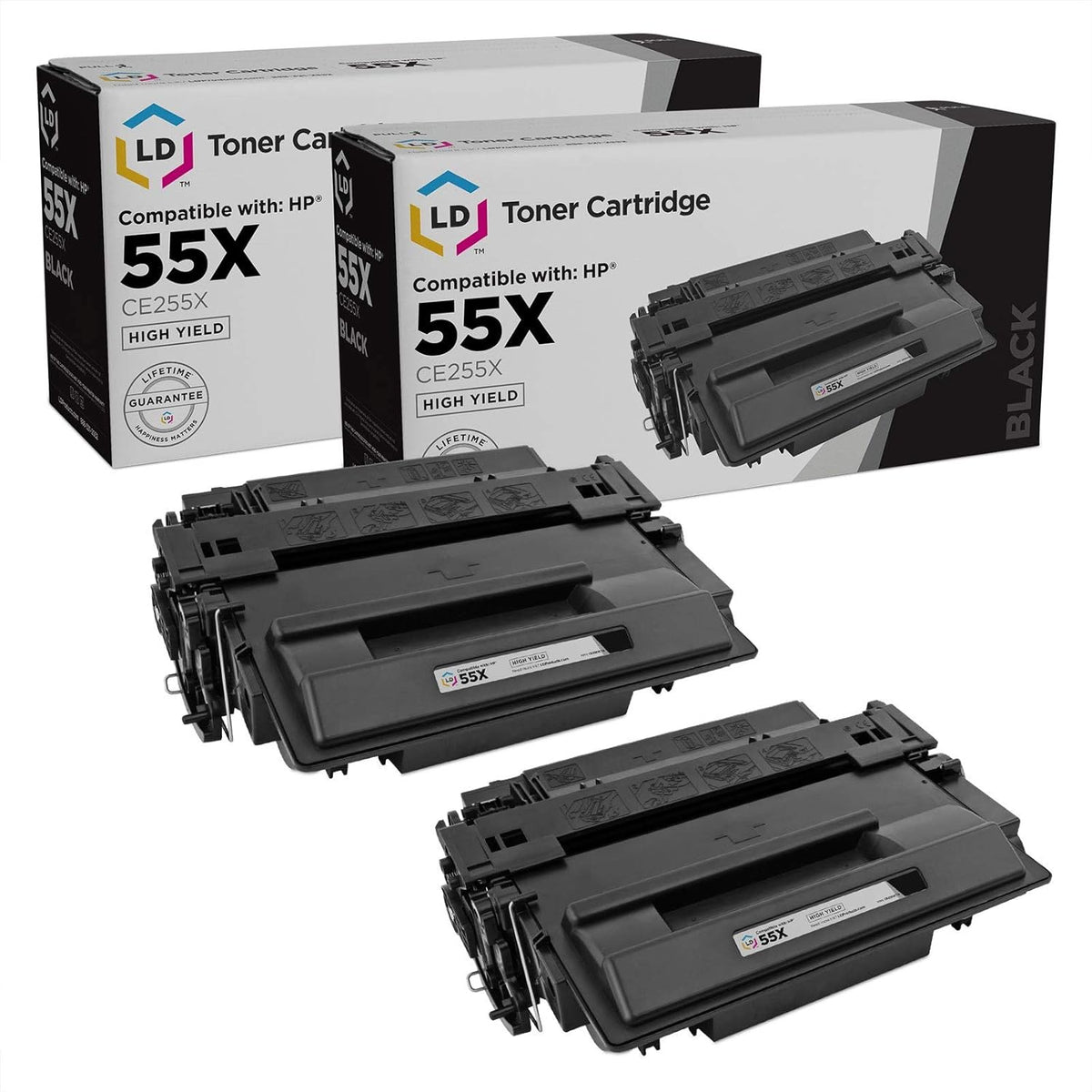 Compatible Toner Cartridge Replacement Black 2-Pack J646