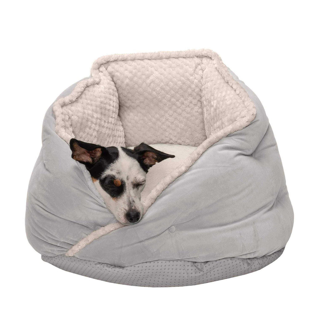 Faux Fur Velvet Calming Hug Bed B962363