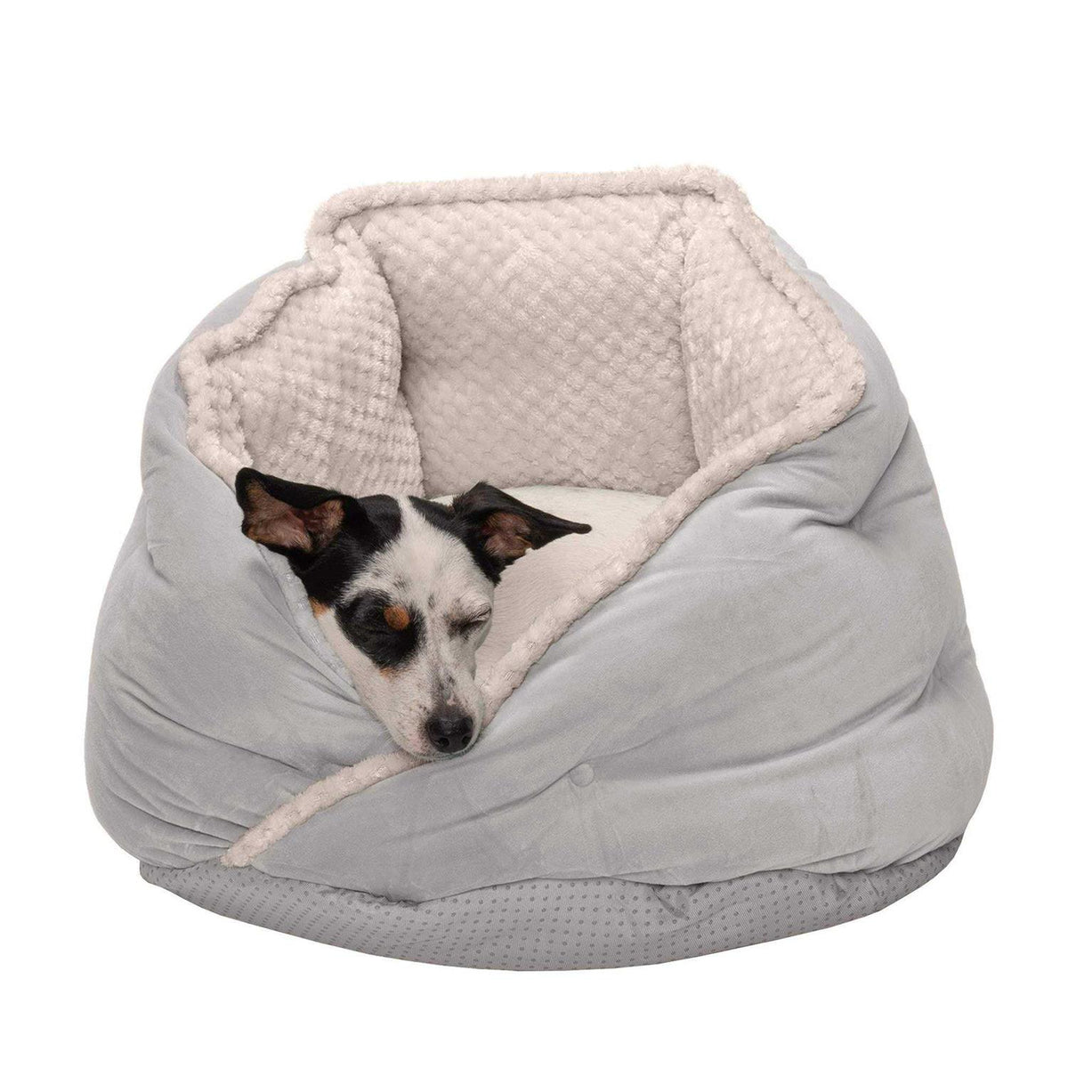 Faux Fur Velvet Calming Hug Bed B962363