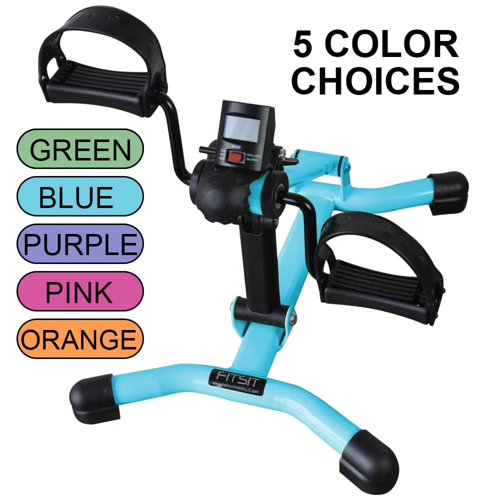 Folding Pedal Exerciser with Digital Display and Adjustable Resistance M18475