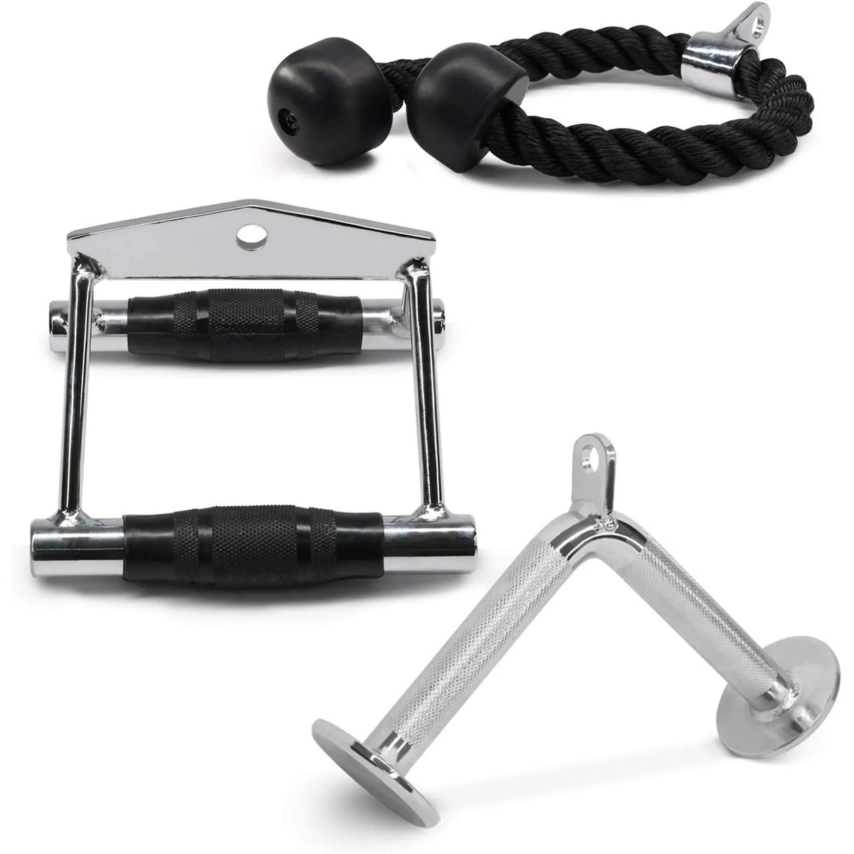 Double D Handle Tricep Rope V-shaped Bar Cable Attachment Combo D226433