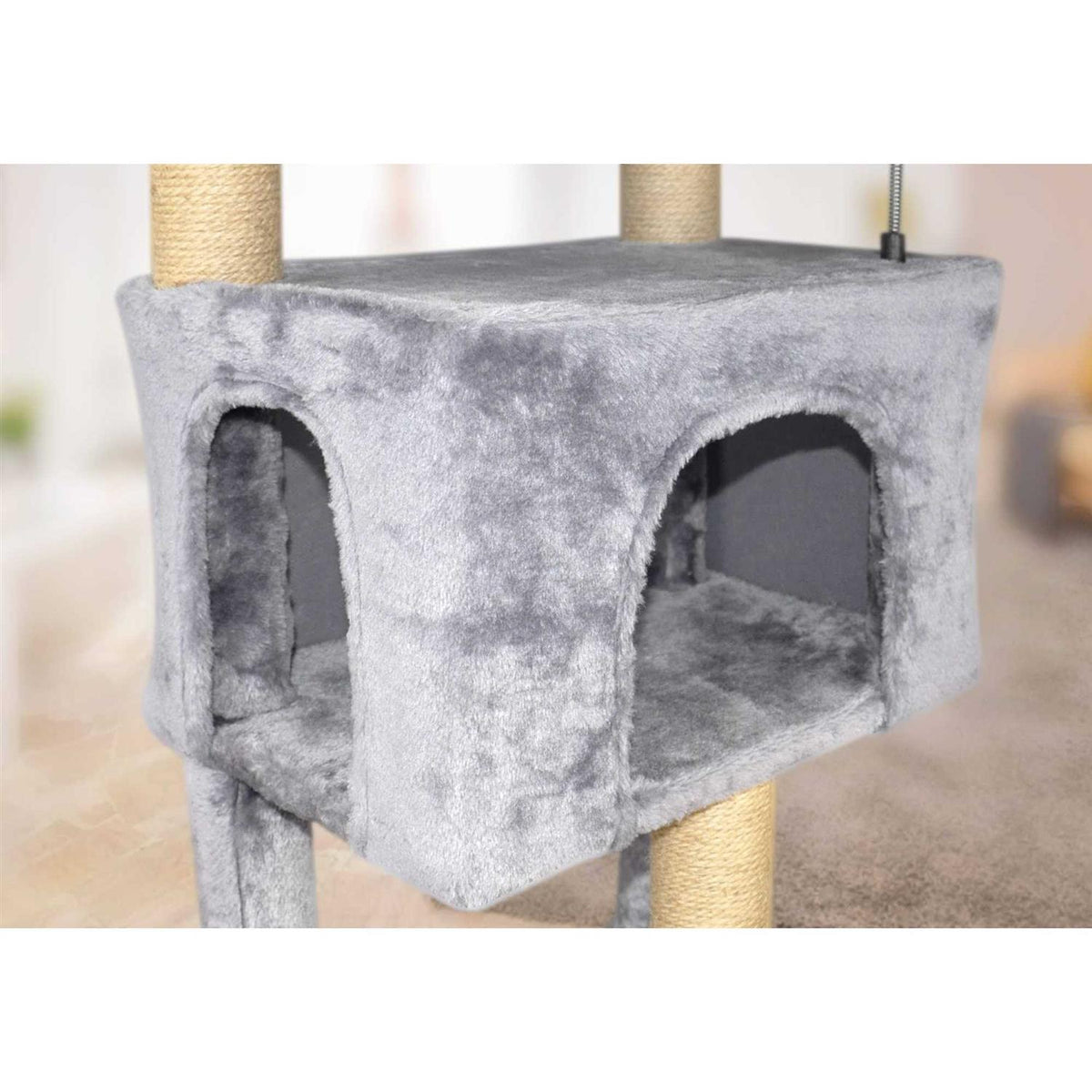 Cat Trees with Cat Houses Grey N726469