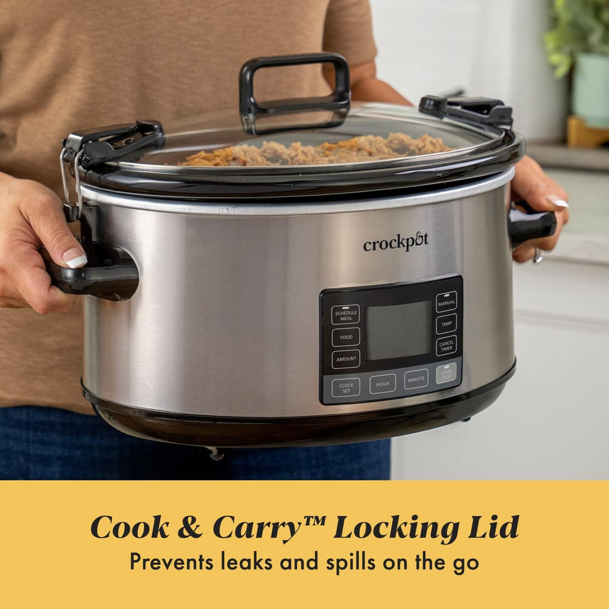 7Qt Programmable Stainless Steel Slow Cooker A28612
