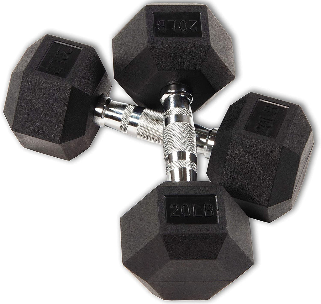 20 lb Pair Hex Dumbbells G354