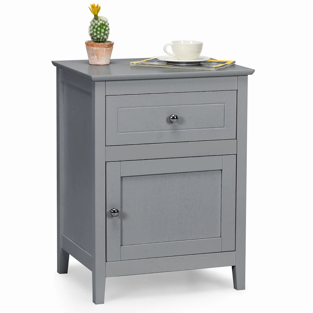 Natural Nightstand with Drawer G881518