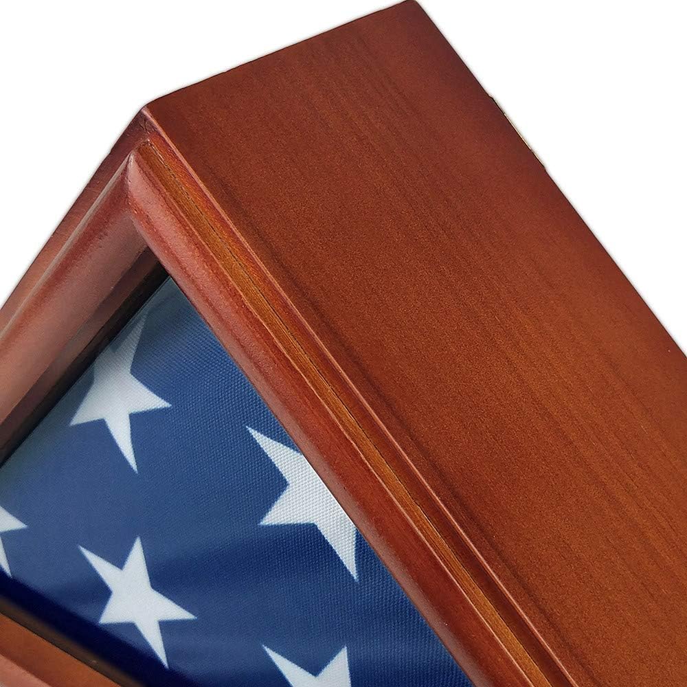 3'x5' Flag Display Case Box Solid Wood N5800