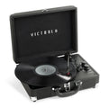 Portable Suitcase Record Player 3-Speed Turntable with Built-In Bluetooth Speakers J200128