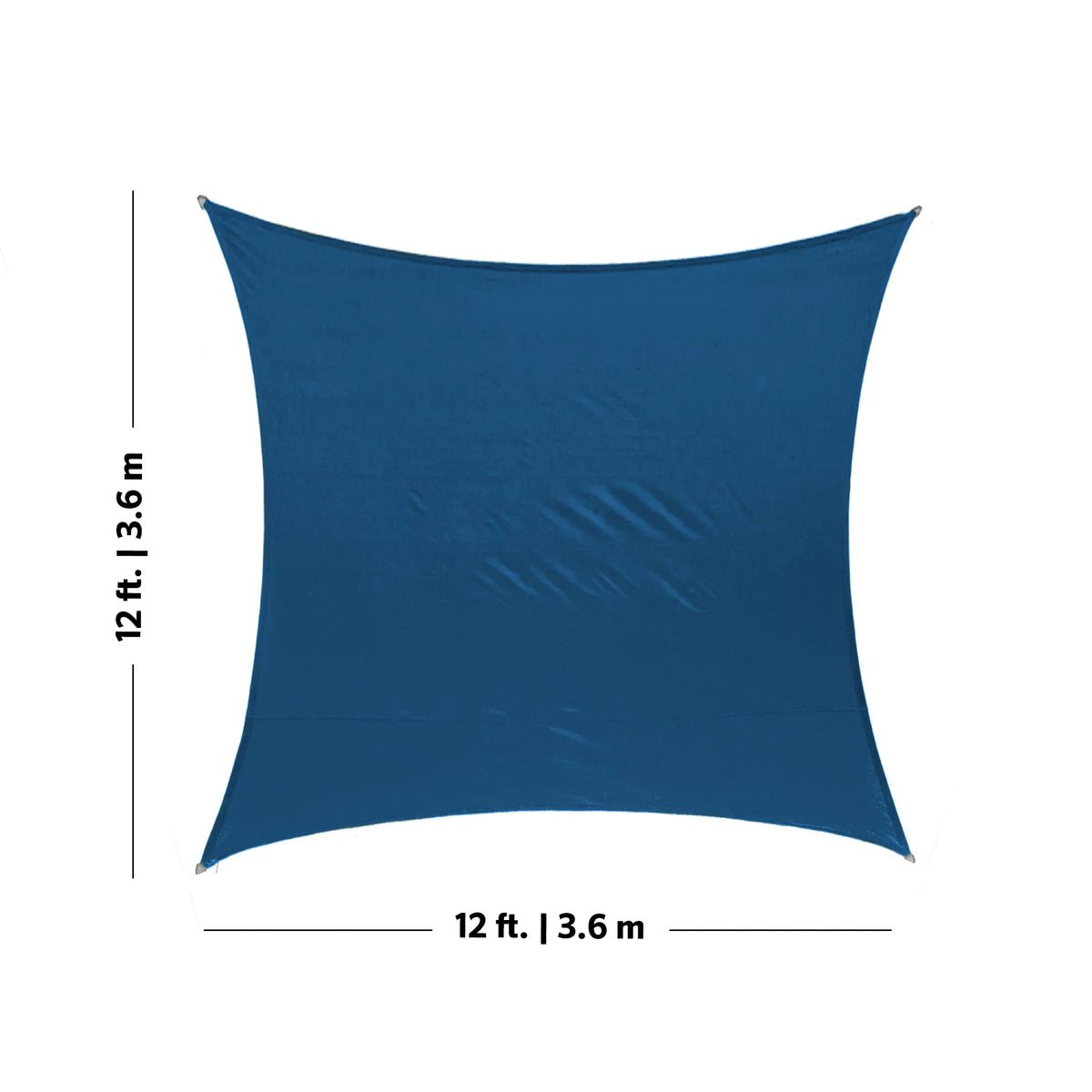 12' Square Sapphire Outdoor Sun Shade Sail A628322