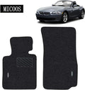 Compatible with Car Floor Mat Carpet for BMW Z4 (2002-2008) E85 E86 Roadster&Coupe, All Weather Heavy Duty Floor Mat Set Waterproof Stain-Resistant (Black) F8439