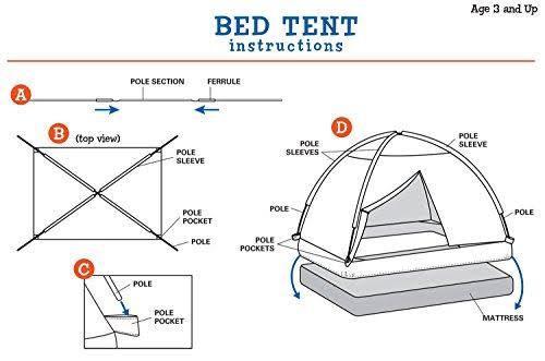 Pink Full Size Bed Tent D148330