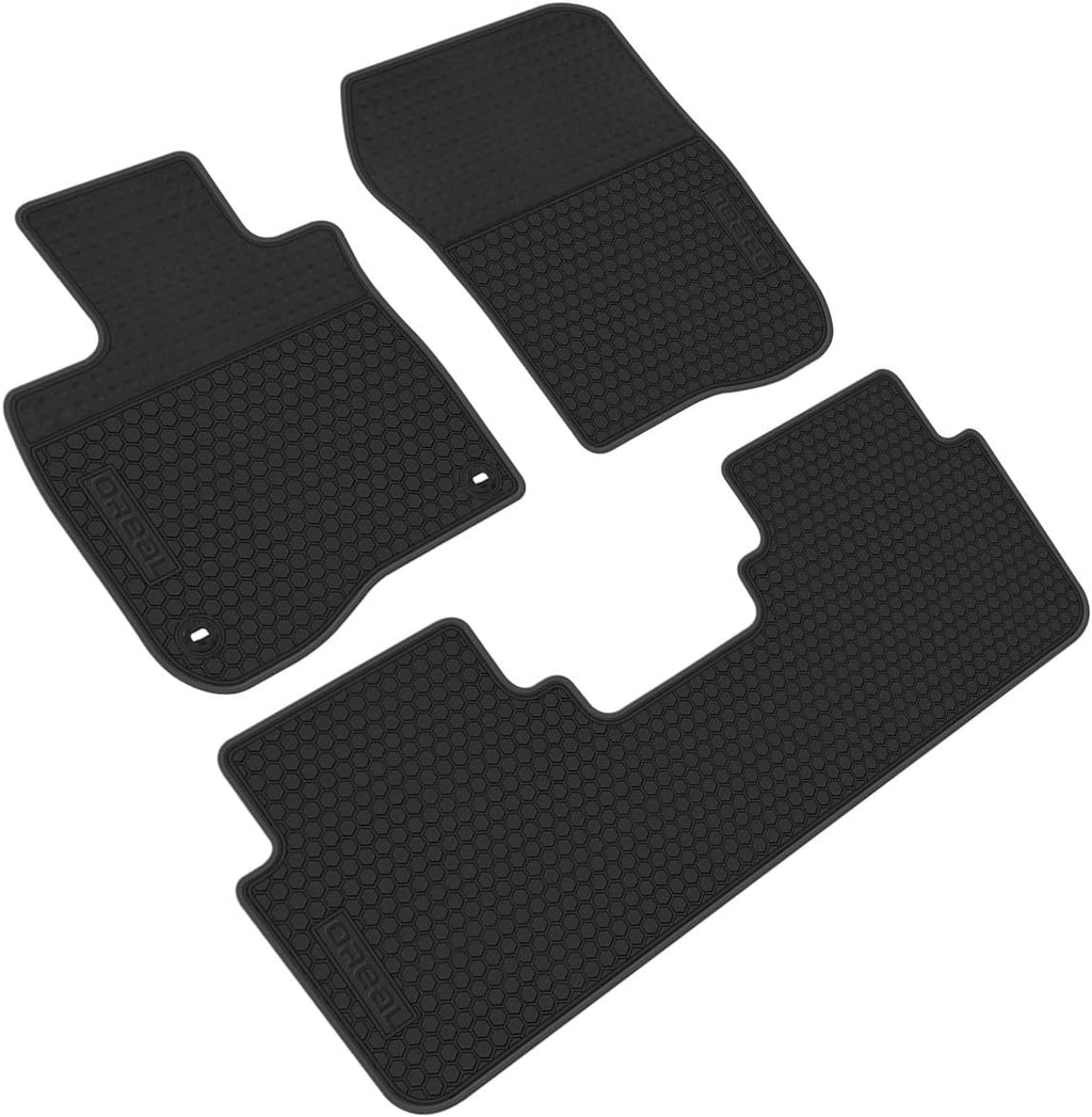 All Weather Floor Liners Custom Fit Honda CR-V 5th 2017 2018 2019 Heavy Duty Rubber Car Mats Black Red I878567