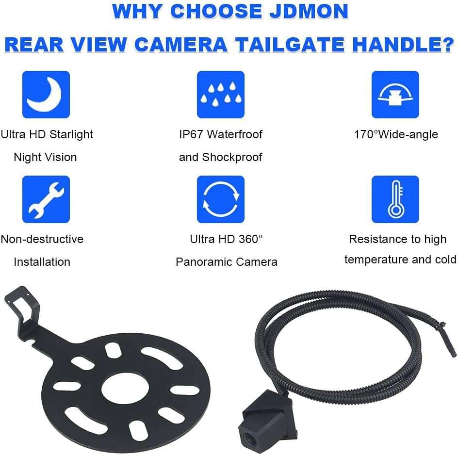 Backup Camera Rear View Camera Waterproof Wide Angle Spare Tire Mount Camera V529