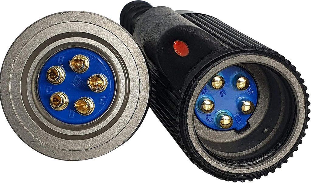 Military Audio Connector 5 Pin Male Female Set X5406