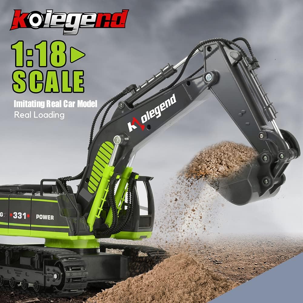 Remote Control Excavator Toy Truck 1/18 Scale B443