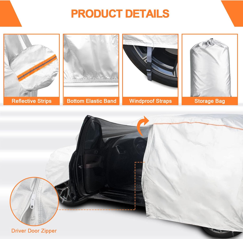 6 Layers Dupont Oxford Waterproof Car Cover F67142