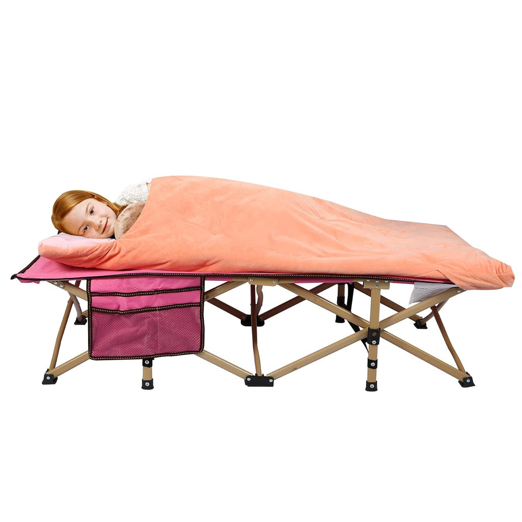 Kids Portable Folding Cot Bed, Blue 53x26 J5568