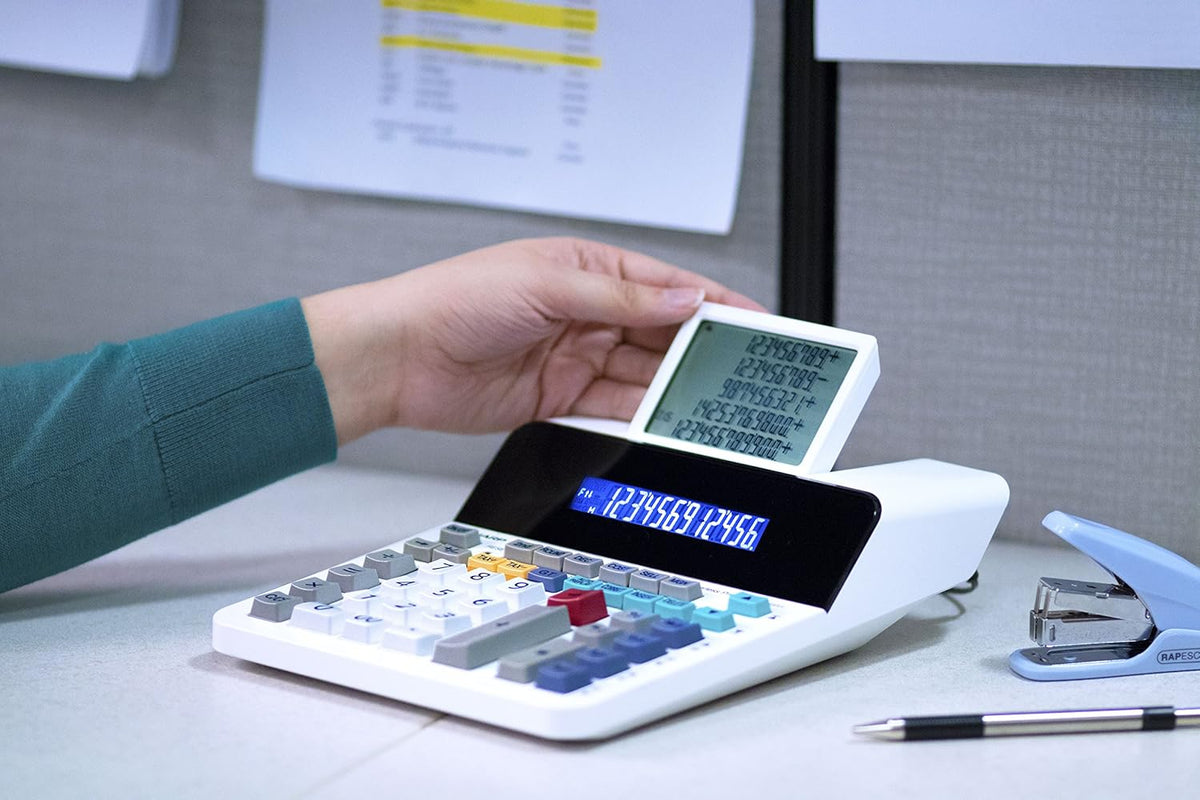 12-Digit LCD Paperless Printing Calculator I161
