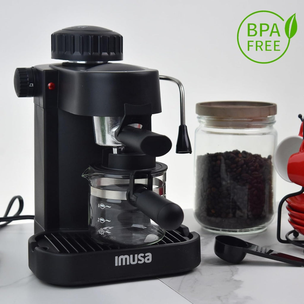 4 Cup Espresso Cappuccino Maker Black R8191